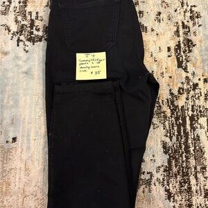 Black High-Waisted Straight Leg Jeans